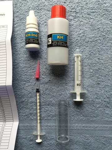 Salifert Alkalinity Test Kit Components